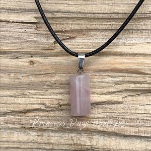 Rose Quartz Natural Stone Necklace‎